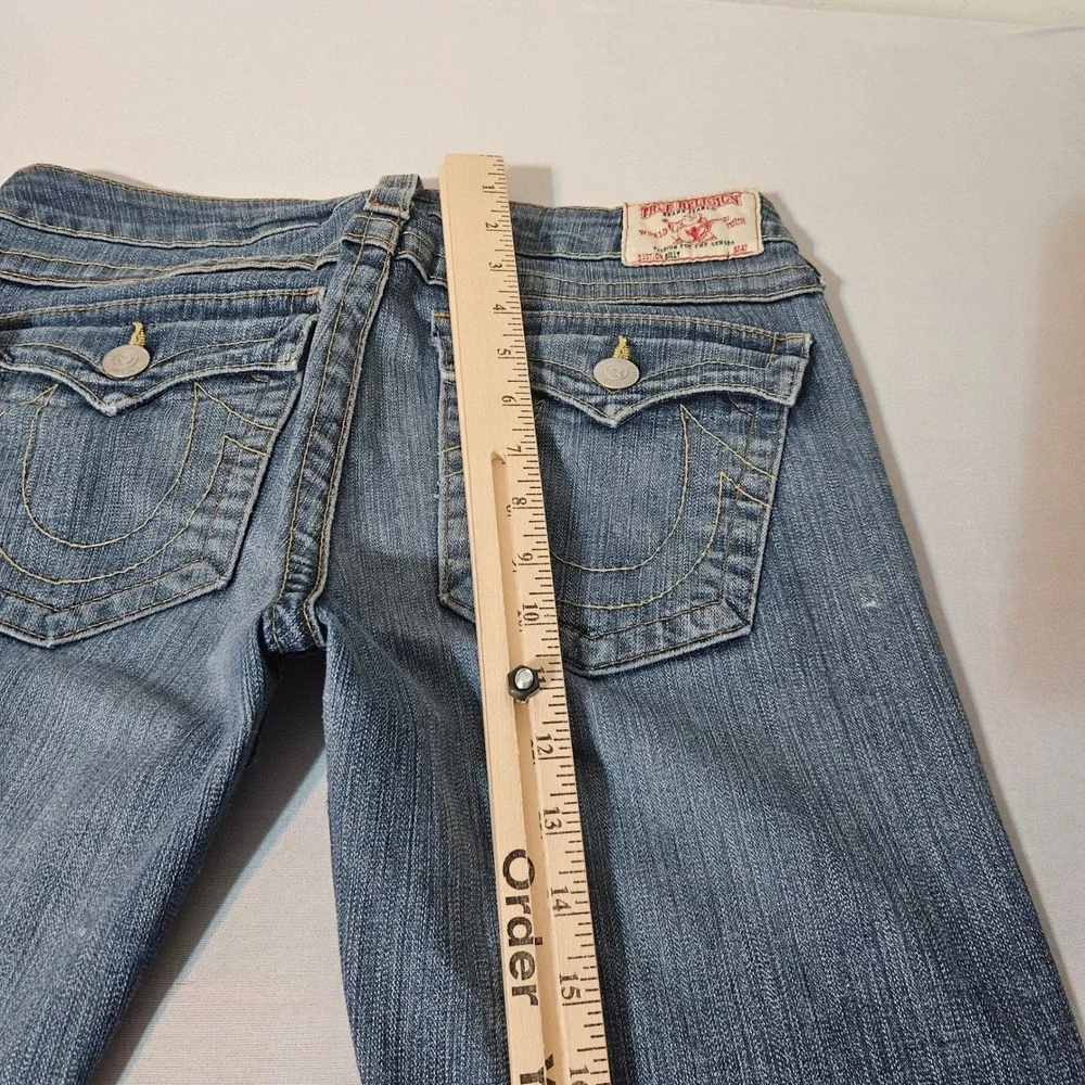 True Religion Billy Flap Pockets Men Jeans Blue Denim 31x29